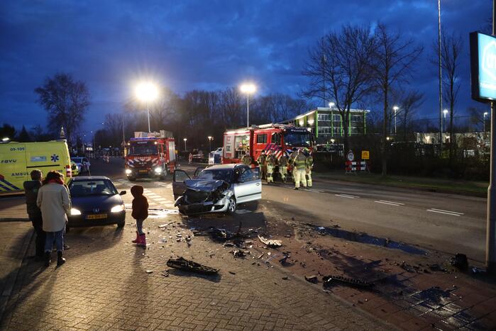 Gewonden bij frontale botsing