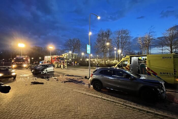 Gewonden bij frontale botsing