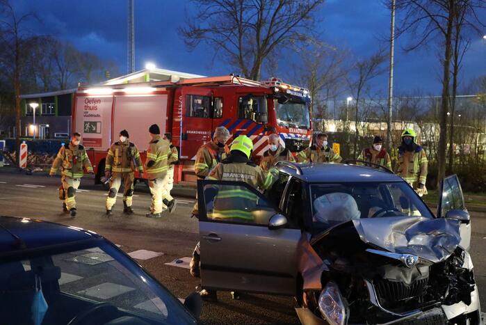 Gewonden bij frontale botsing