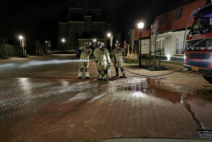 Vrachtwagen veroorzaakt oliespoor