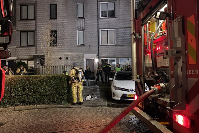 Forse rookontwikkeling bij woningbrand