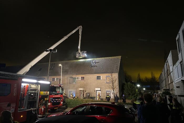 Forse rookontwikkeling bij woningbrand