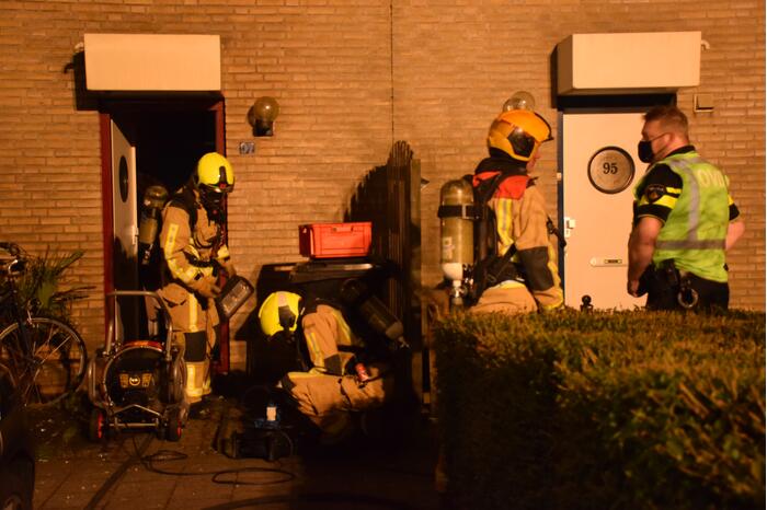 Forse rookontwikkeling bij woningbrand