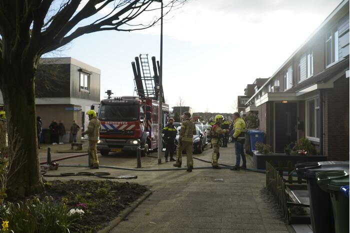 Hevige brand in schuur