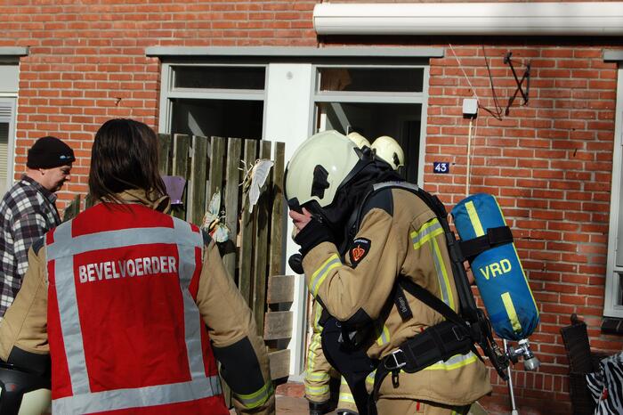 Kortsluiting in lamp veroorzaakt brand