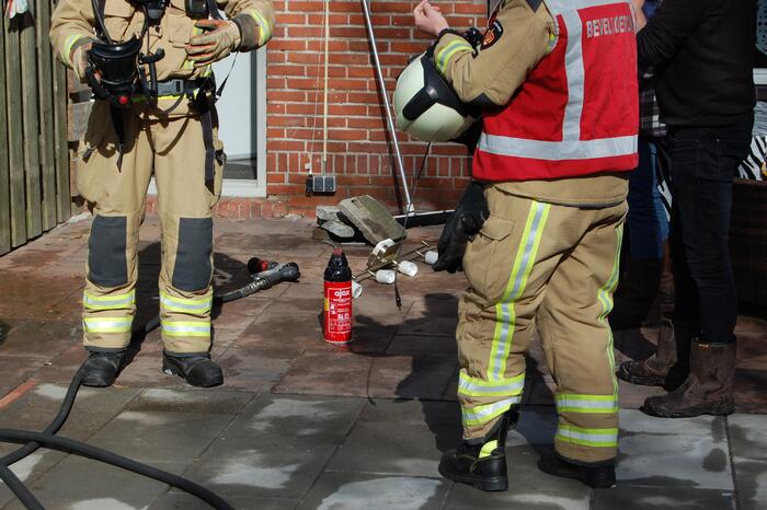 Kortsluiting in lamp veroorzaakt brand
