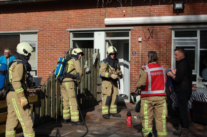 Kortsluiting in lamp veroorzaakt brand