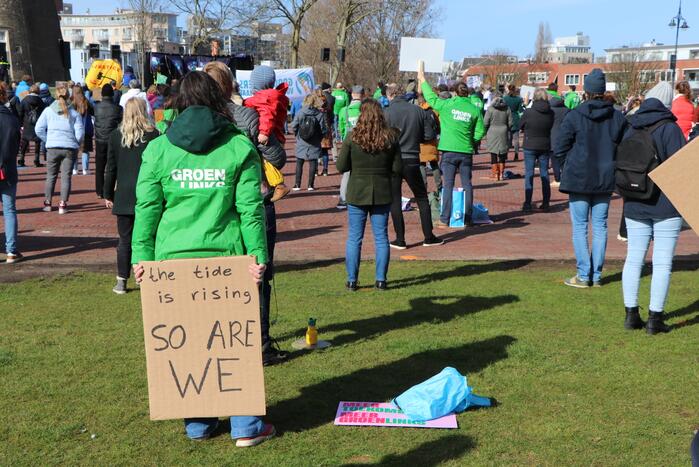 Klimaatdemonstratie trekt veel publiek