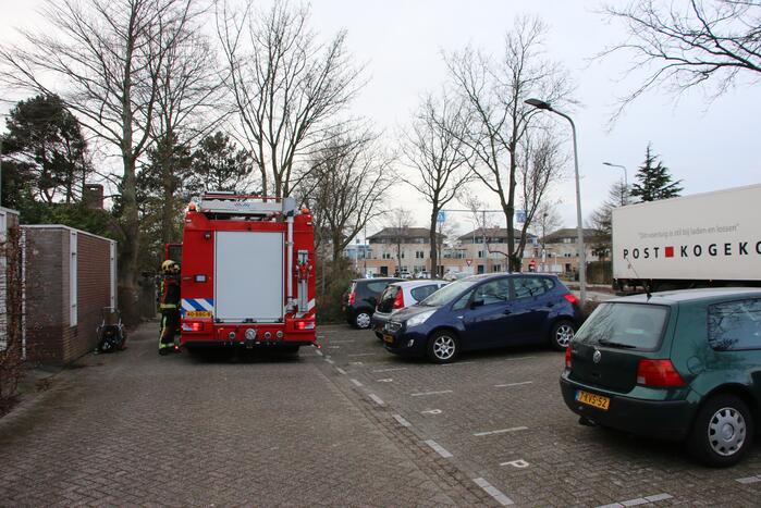 Brand in oven van woning