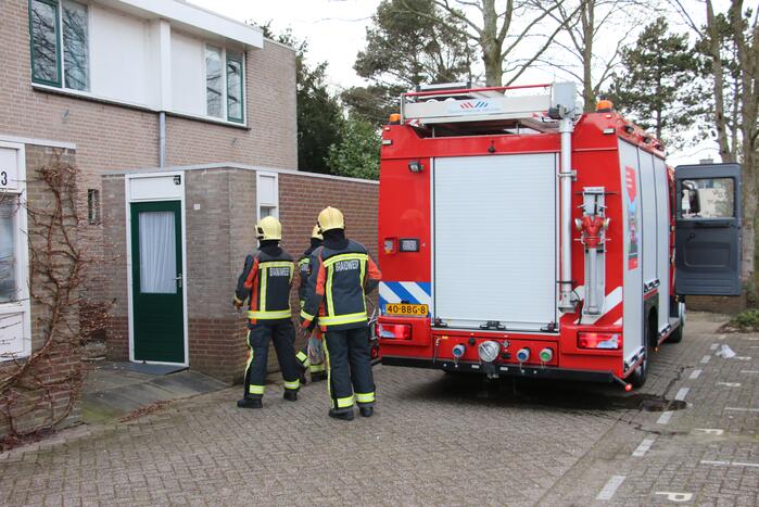 Brand in oven van woning