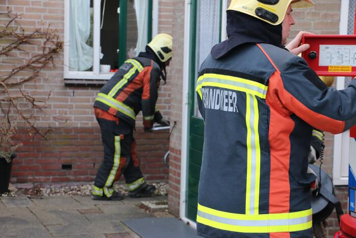 Brand in oven van woning