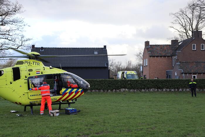 Traumahelikopter ingezet voor incident