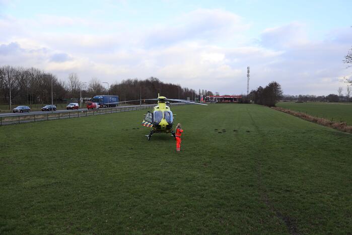 Traumahelikopter ingezet voor incident