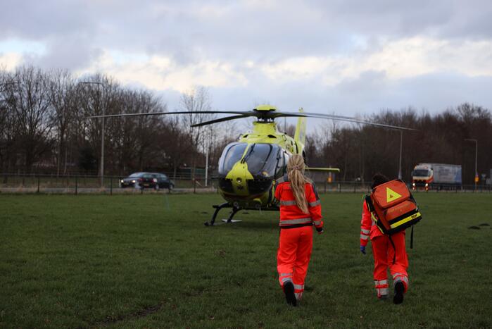 Traumahelikopter ingezet voor incident