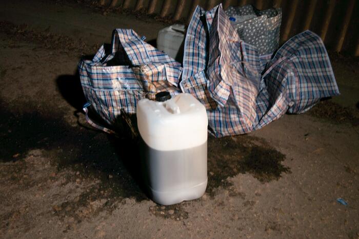 Afval gedumpt in tunnel