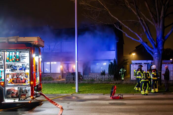 Brand in keuken van woning