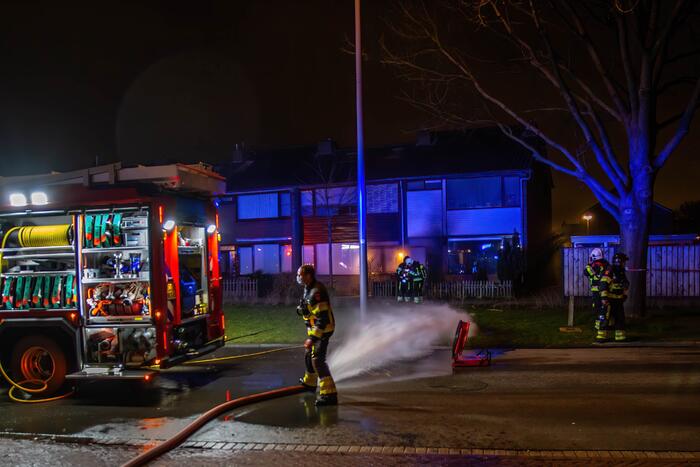 Brand in keuken van woning