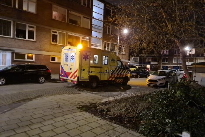 Brand op vierde etage van flatgebouw