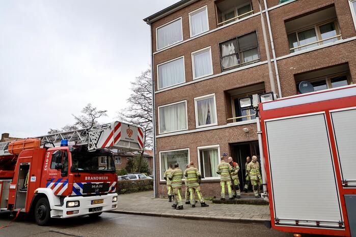 Pan op het vuur zorgt voor rookontwikkeling