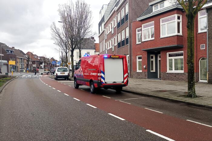Straat afgesloten na gaslek