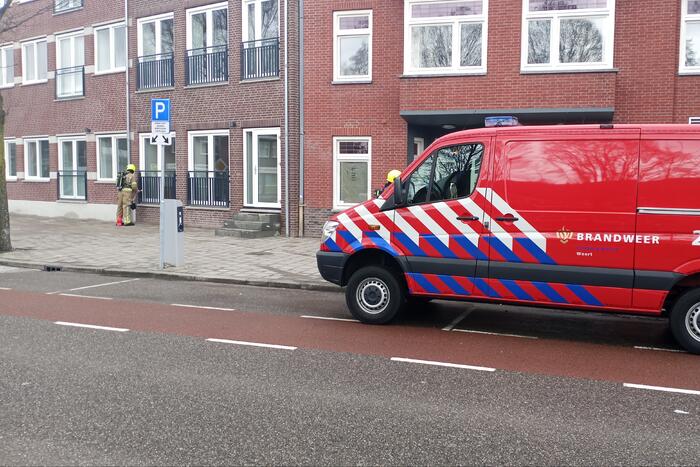 Straat afgesloten na gaslek