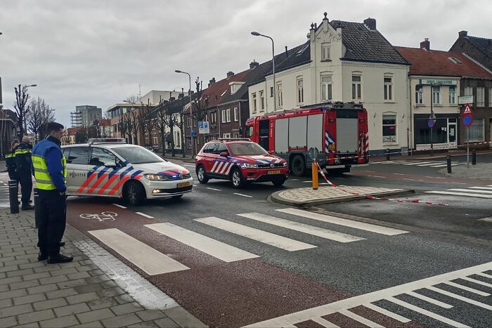 Straat afgesloten na gaslek