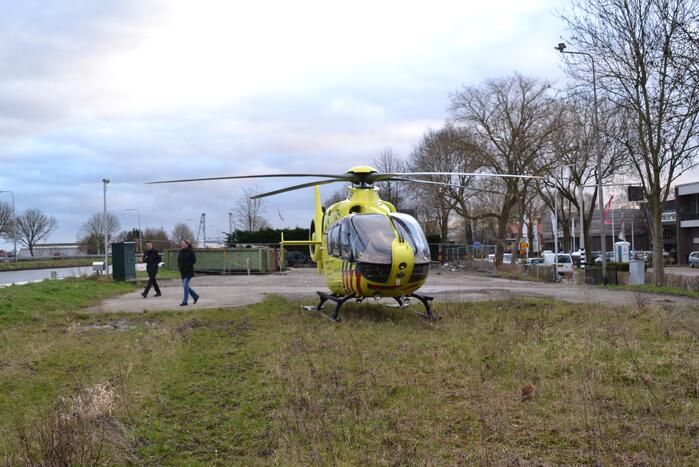 Traumahelikopter landt voor eenzijdig ongeval