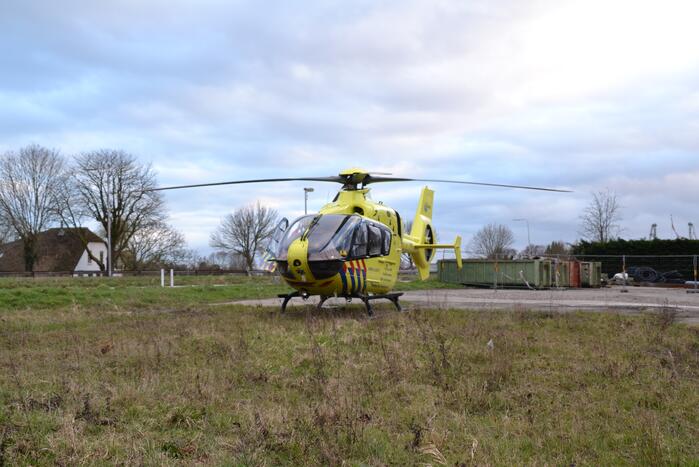 Traumahelikopter landt voor eenzijdig ongeval