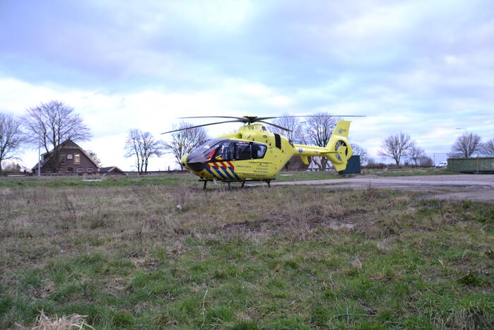 Traumahelikopter landt voor eenzijdig ongeval