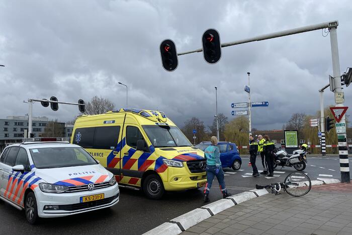 Wielrenner gewond bij aanrijding