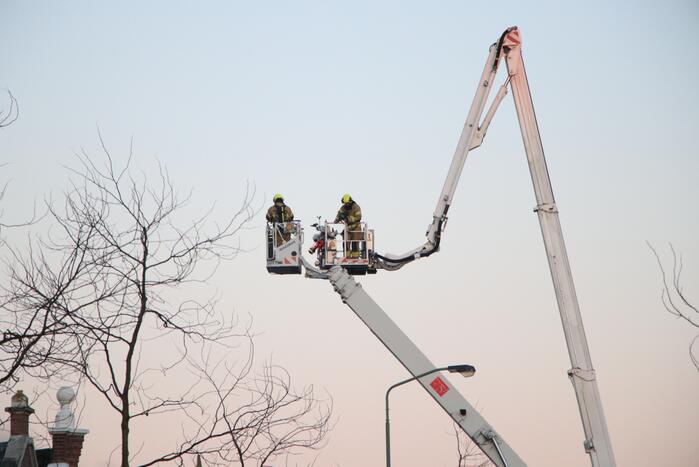 Grote uitslaande brand bij restaurant