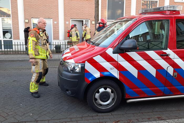 Brand in meterkast van woning