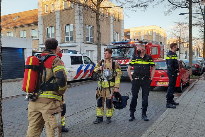 Brand in meterkast van woning