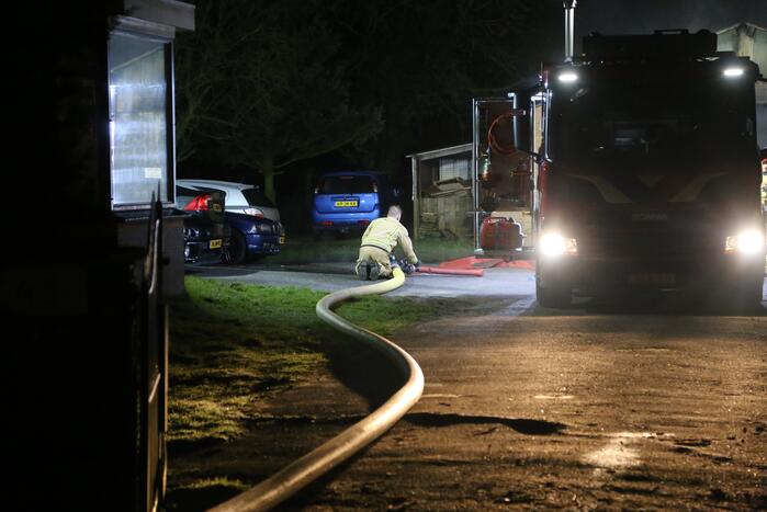 Veel rook bij brand in loods