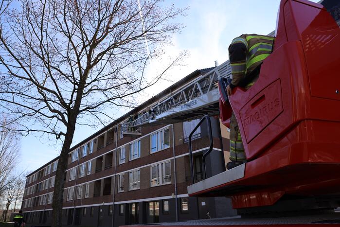 Brand in slaapkamer van flatwoning snel geblust