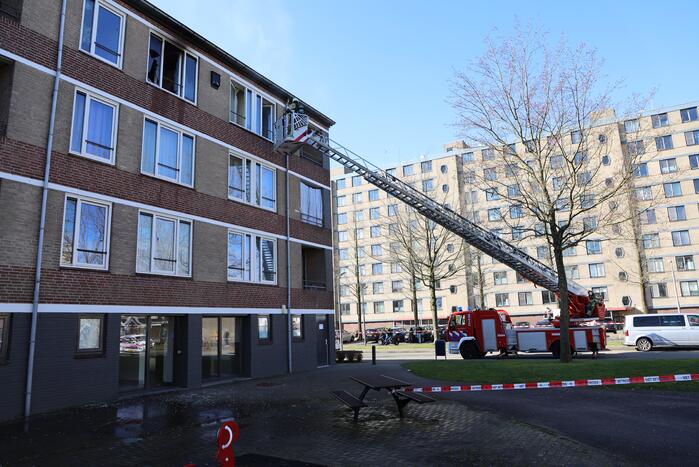 Brand in slaapkamer van flatwoning snel geblust