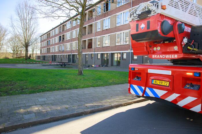 Brand in slaapkamer van flatwoning snel geblust