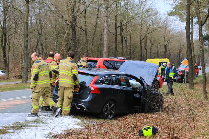 Auto botst op voorganger