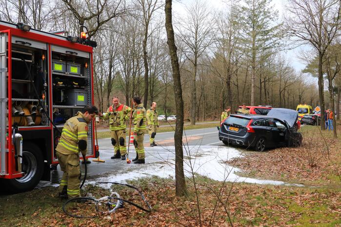 Auto botst op voorganger