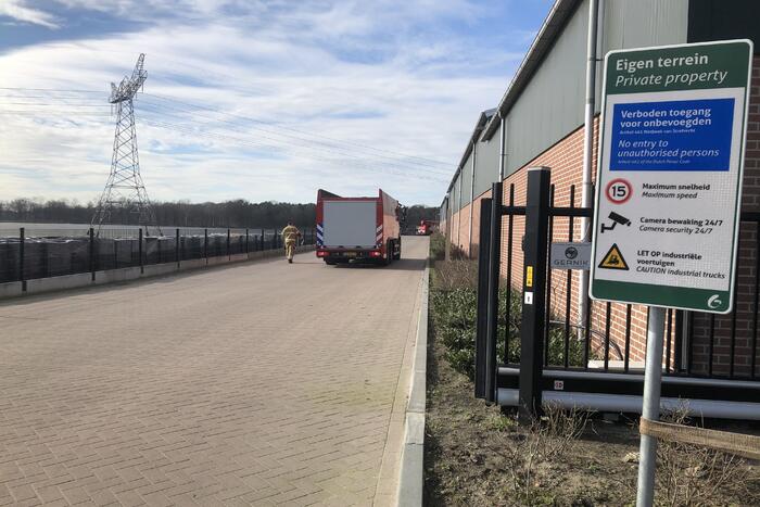 Brand in technische ruimte bedrijfspand