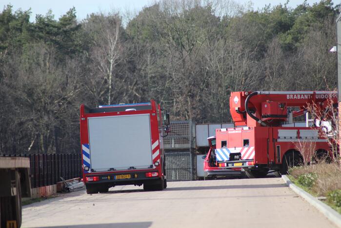 Brand in technische ruimte bedrijfspand