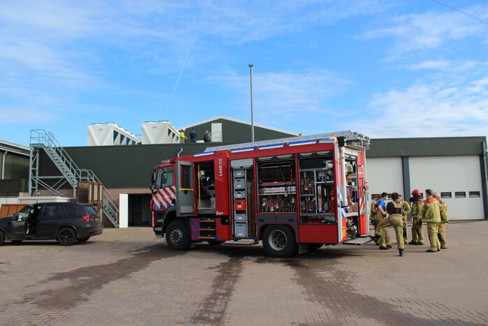 Brand in technische ruimte bedrijfspand