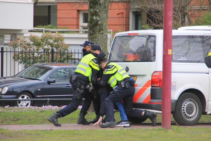Opnieuw verzamelen demonstranten zich op het Museumplein