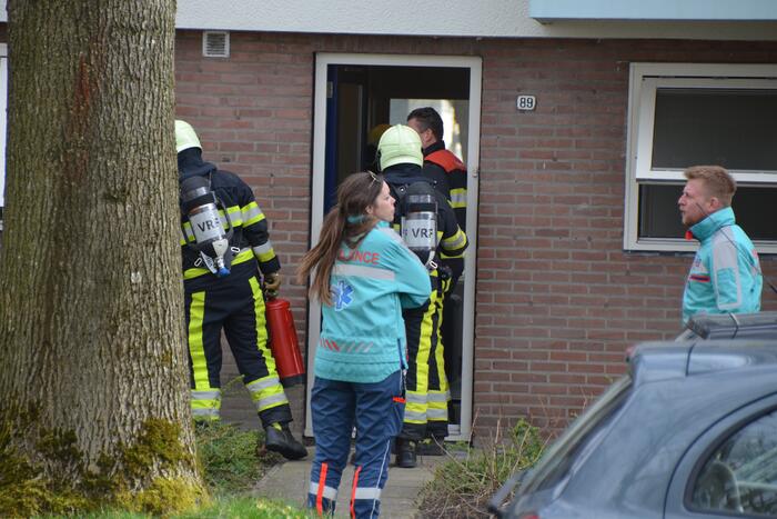 Brandweer inzet door aangebrand eten