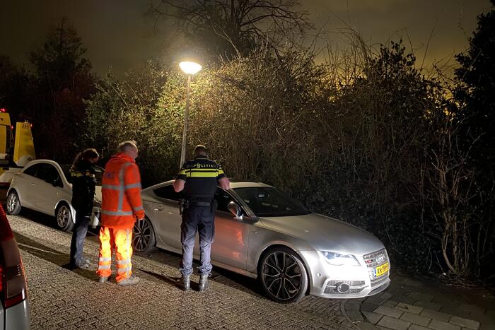 Politie neem een gestolen Audi S7 in beslag