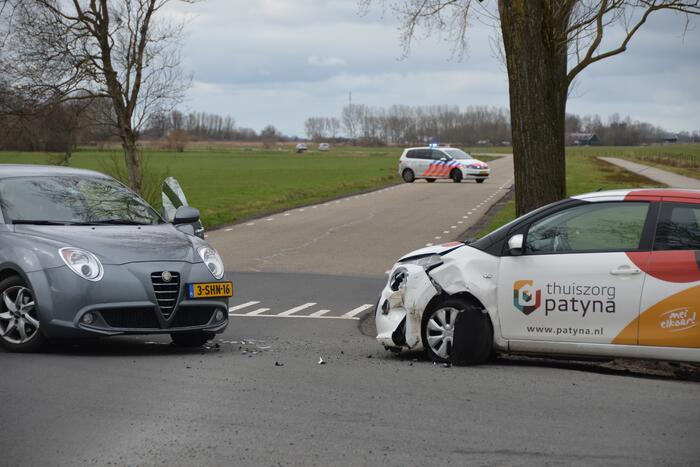 Schade bij botsing op kruising