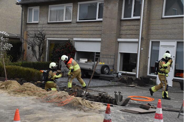 Gaslekkage door graafwerkzaamheden