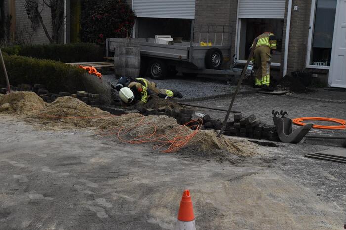 Gaslekkage door graafwerkzaamheden