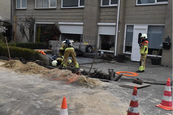 Gaslekkage door graafwerkzaamheden