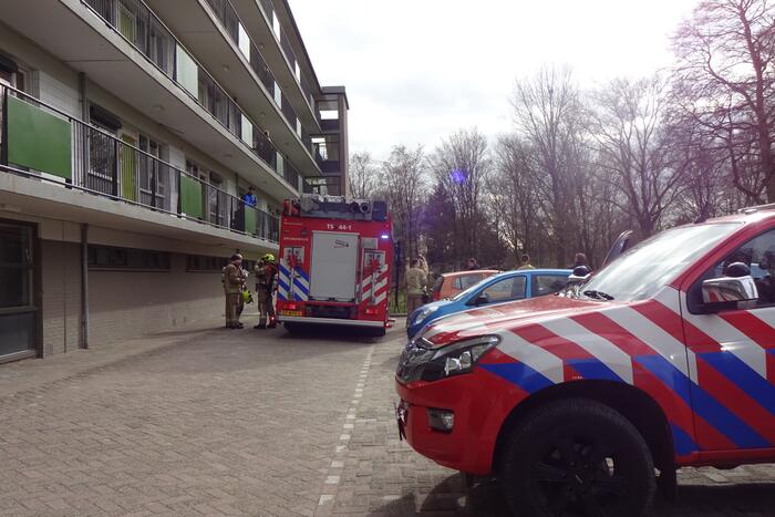 Brand in flatwoning snel geblust